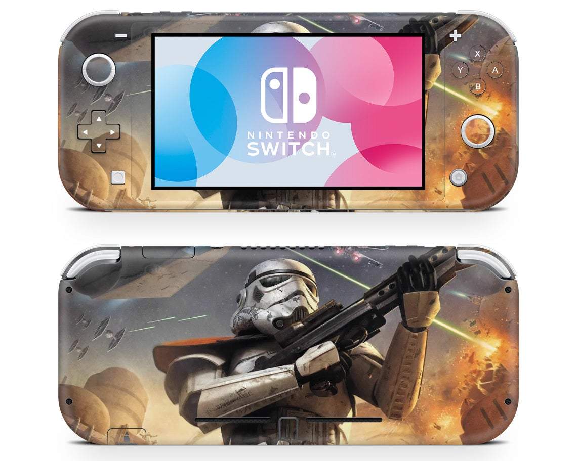 Stormtrooper battle Nintendo Switch Lite Skin