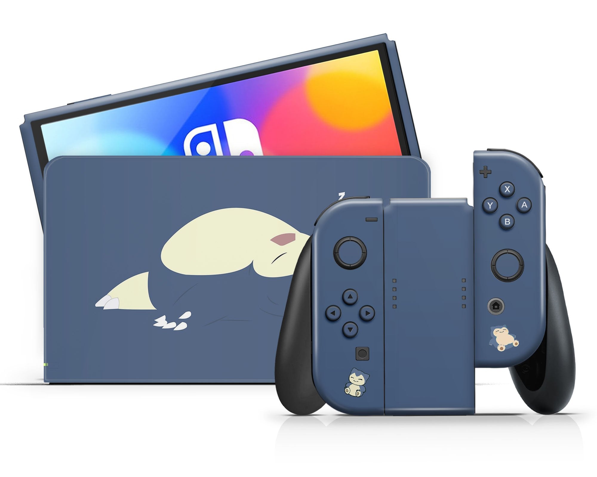 Pokemon Snorlax Blue Nintendo OLED Skin – Lux Skins Official