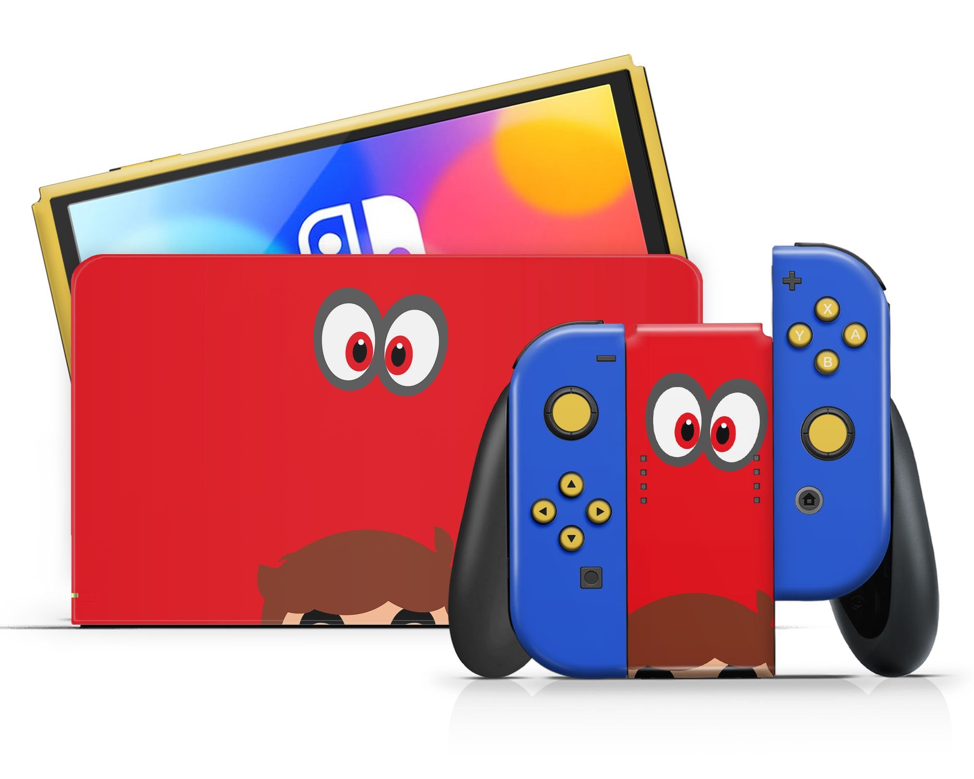 Super Mario Odyssey Nintendo Switch OLED Skin – Lux Skins Official