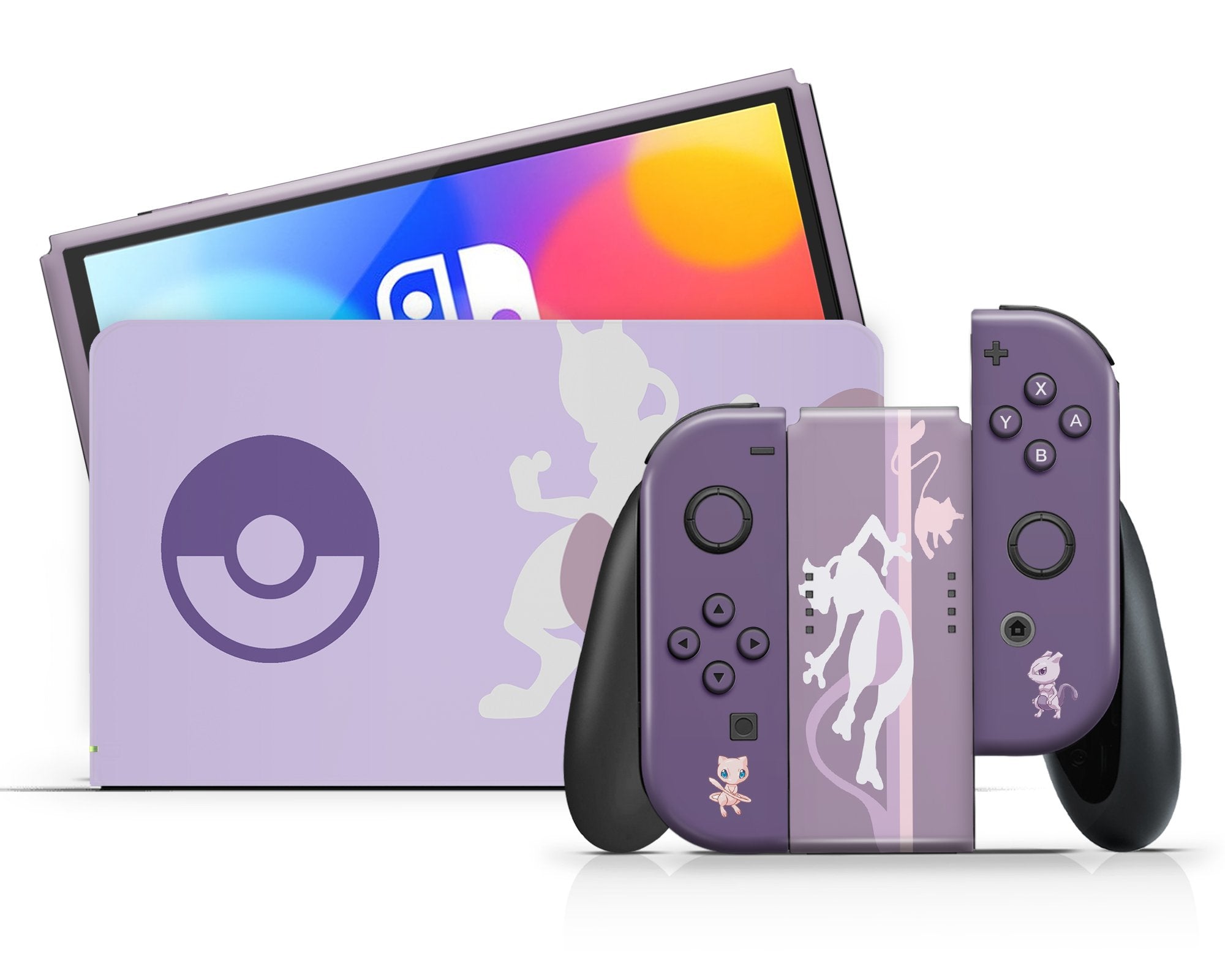 Pokemon Mewtwo Minimalist Nintendo Switch OLED Skin – Official