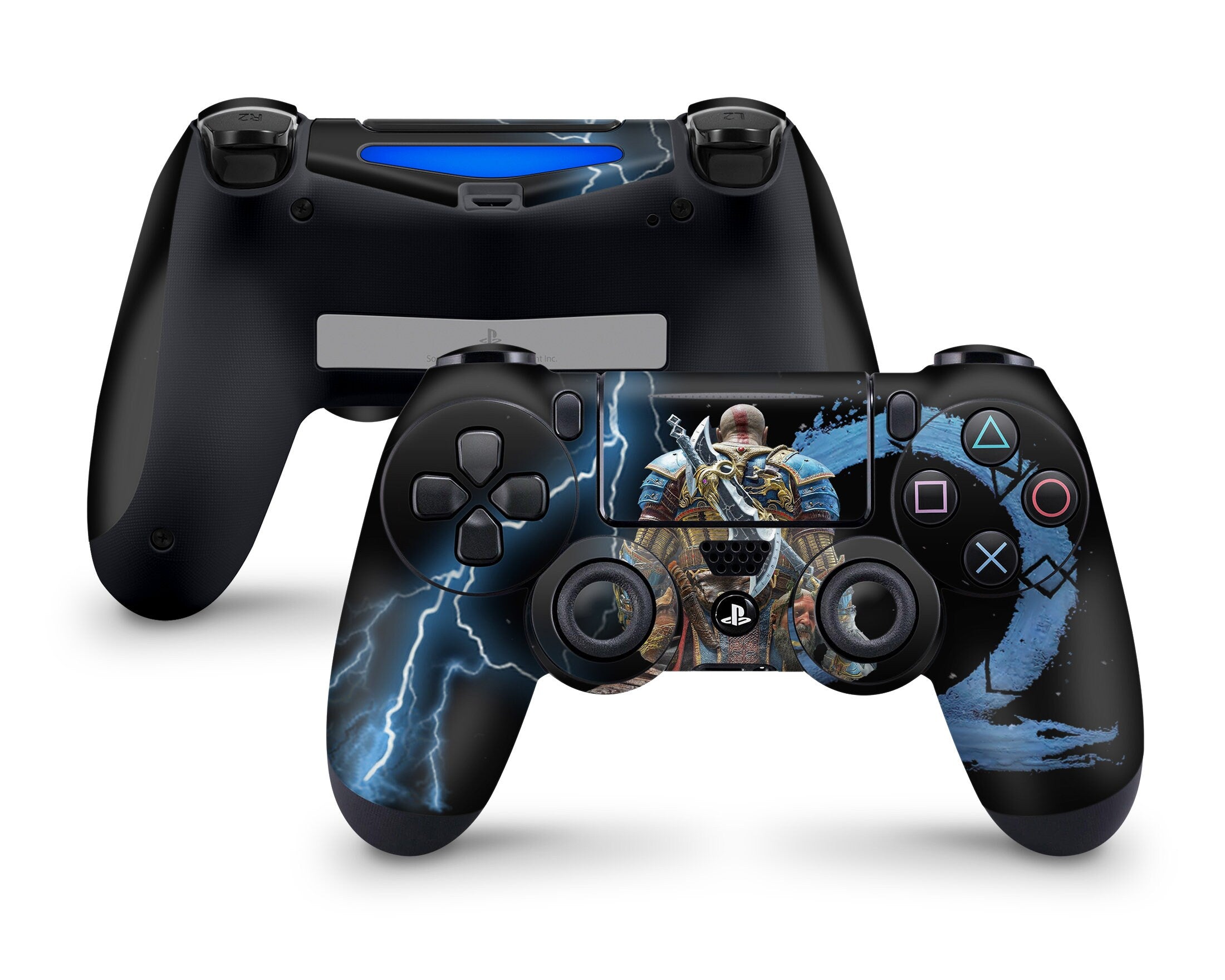 God of War Ragnarok Blue PS5 Skin Kratos Ragnarok Controller 