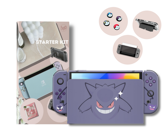 Pokemon Gengar Evolution Nintendo Switch OLED Skin Limited Edition Bundle