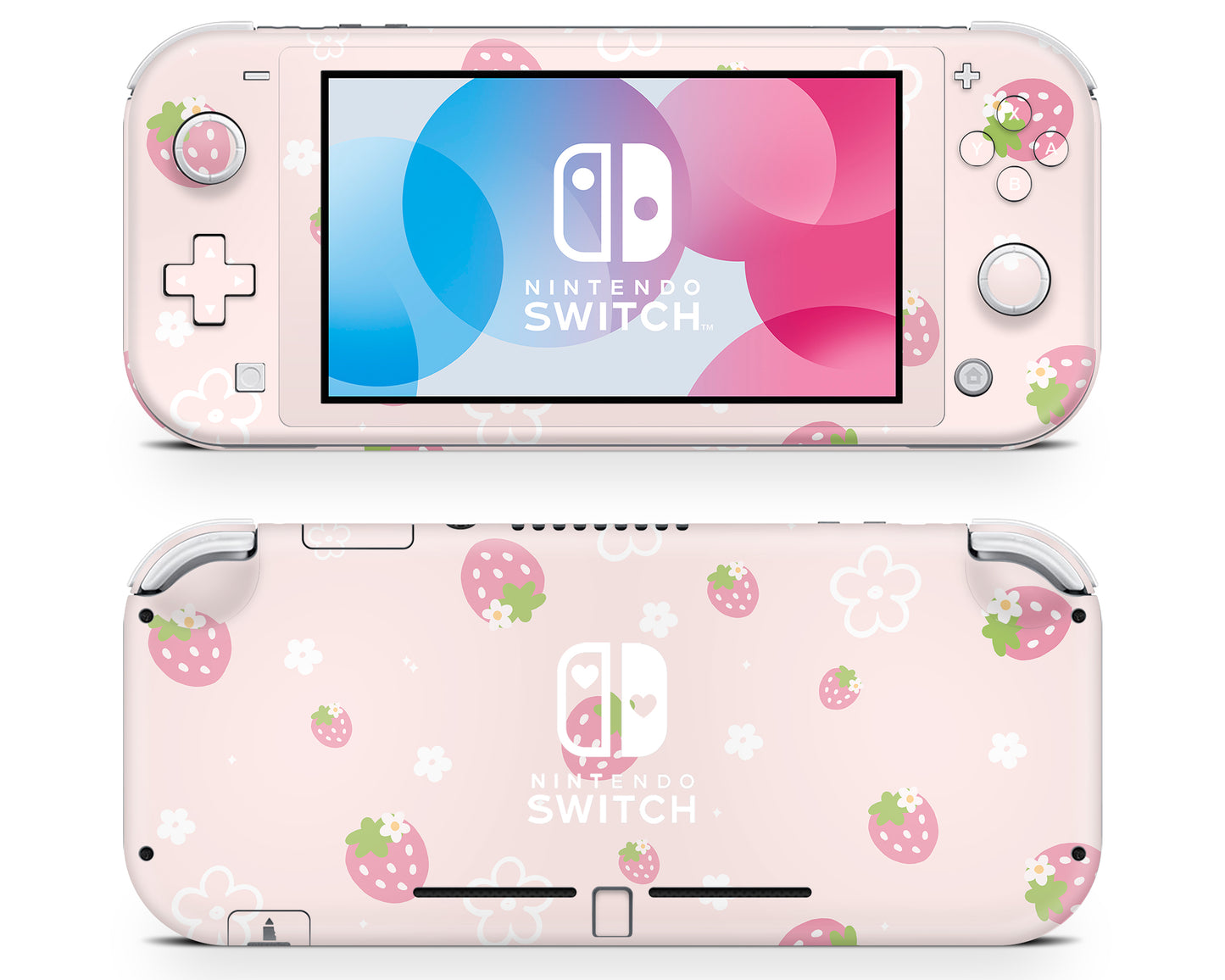 Sweet Strawberry Pink Nintendo Switch Lite Skin