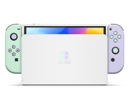 Retro Mint Purple Disco Gaming Nintendo Switch OLED Skin
