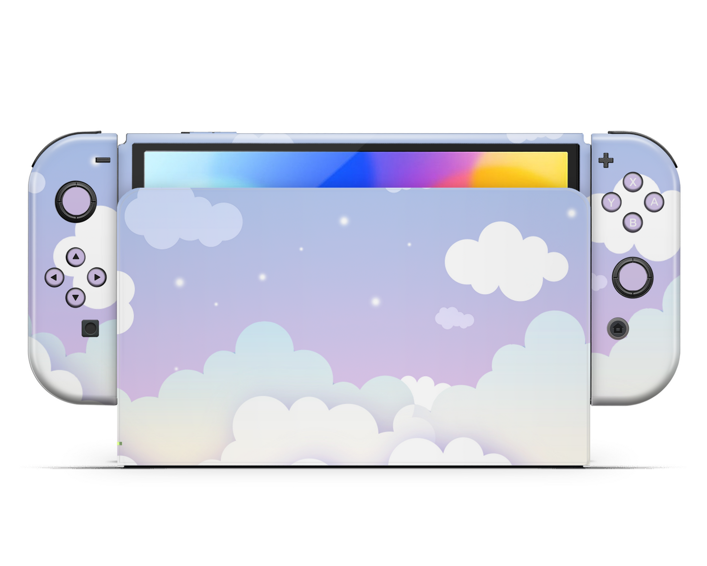 Sweet Purple Lunar Pastel Nintendo Switch OLED Skin