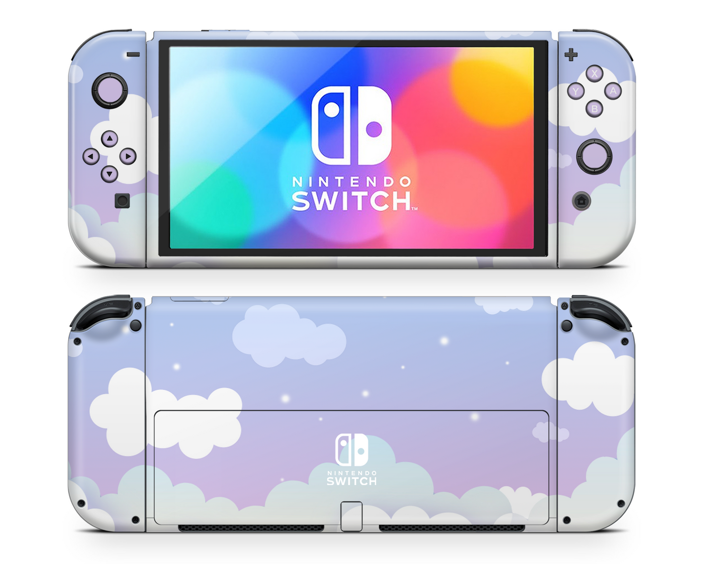 Sweet Purple Lunar Pastel Nintendo Switch OLED Skin