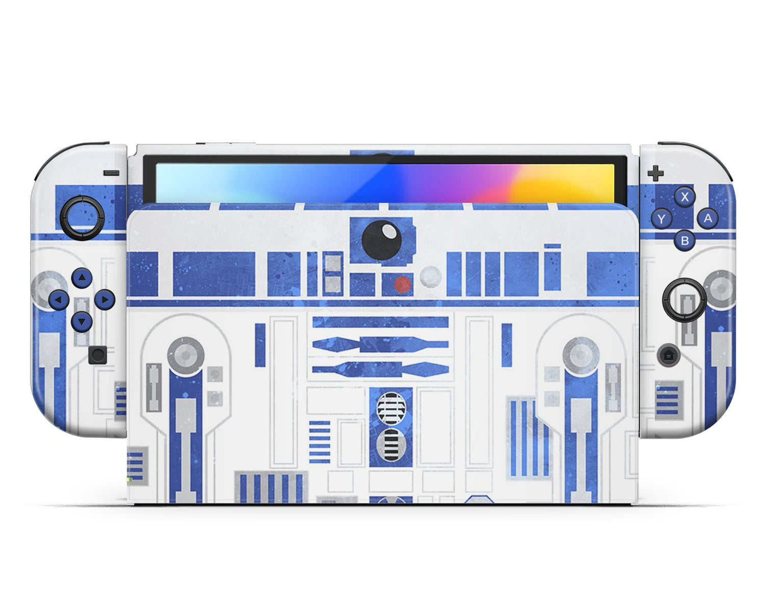 Lux Skins Nintendo Switch OLED Star Wars R2D2 Joycons Only Skins - Pop culture Star Wars Skin