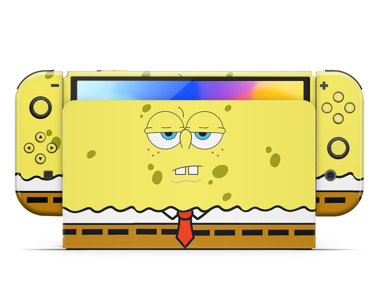Lux Skins Nintendo Switch OLED Spongebob Squarepants Joycons Only Skins - Pop culture  Skin
