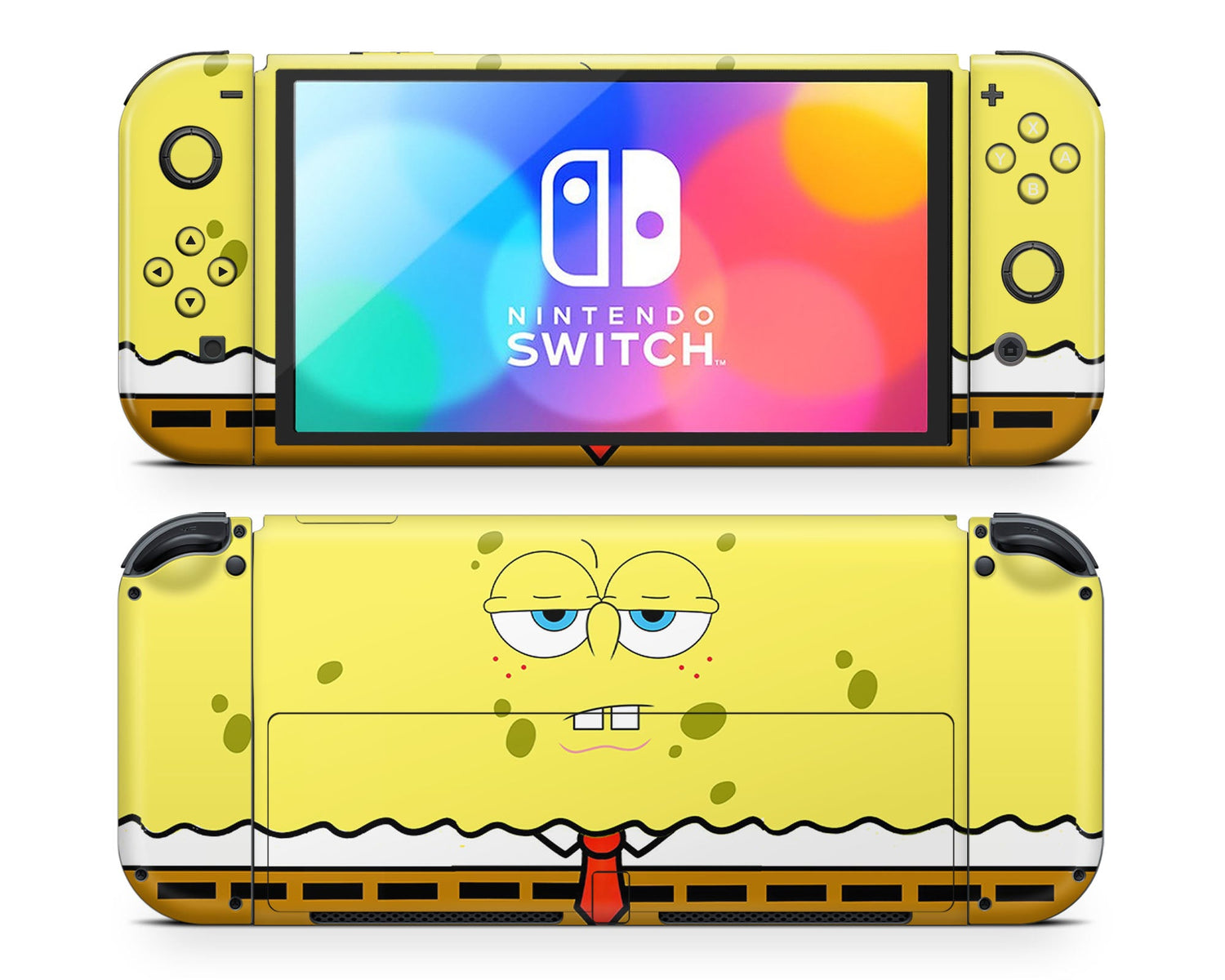 Lux Skins Nintendo Switch OLED Spongebob Squarepants Full Set Skins - Pop culture  Skin