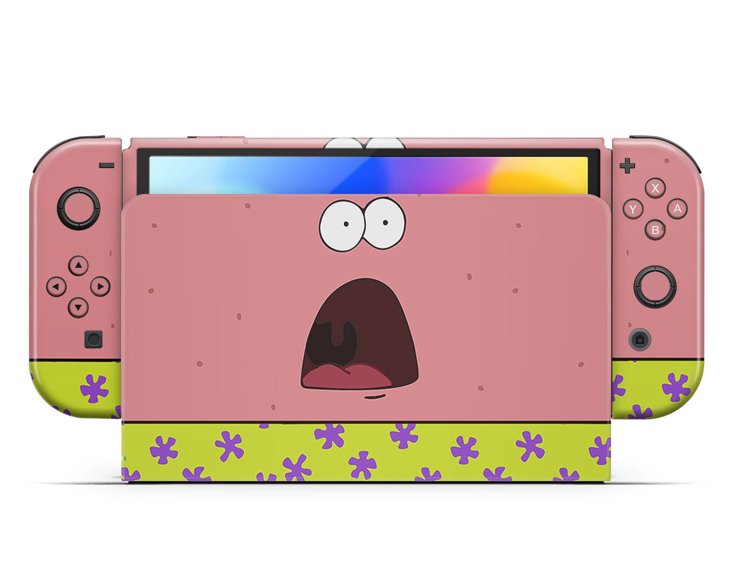 Lux Skins Nintendo Switch OLED Spongebob Patrick Joycons Only Skins - Pop culture  Skin