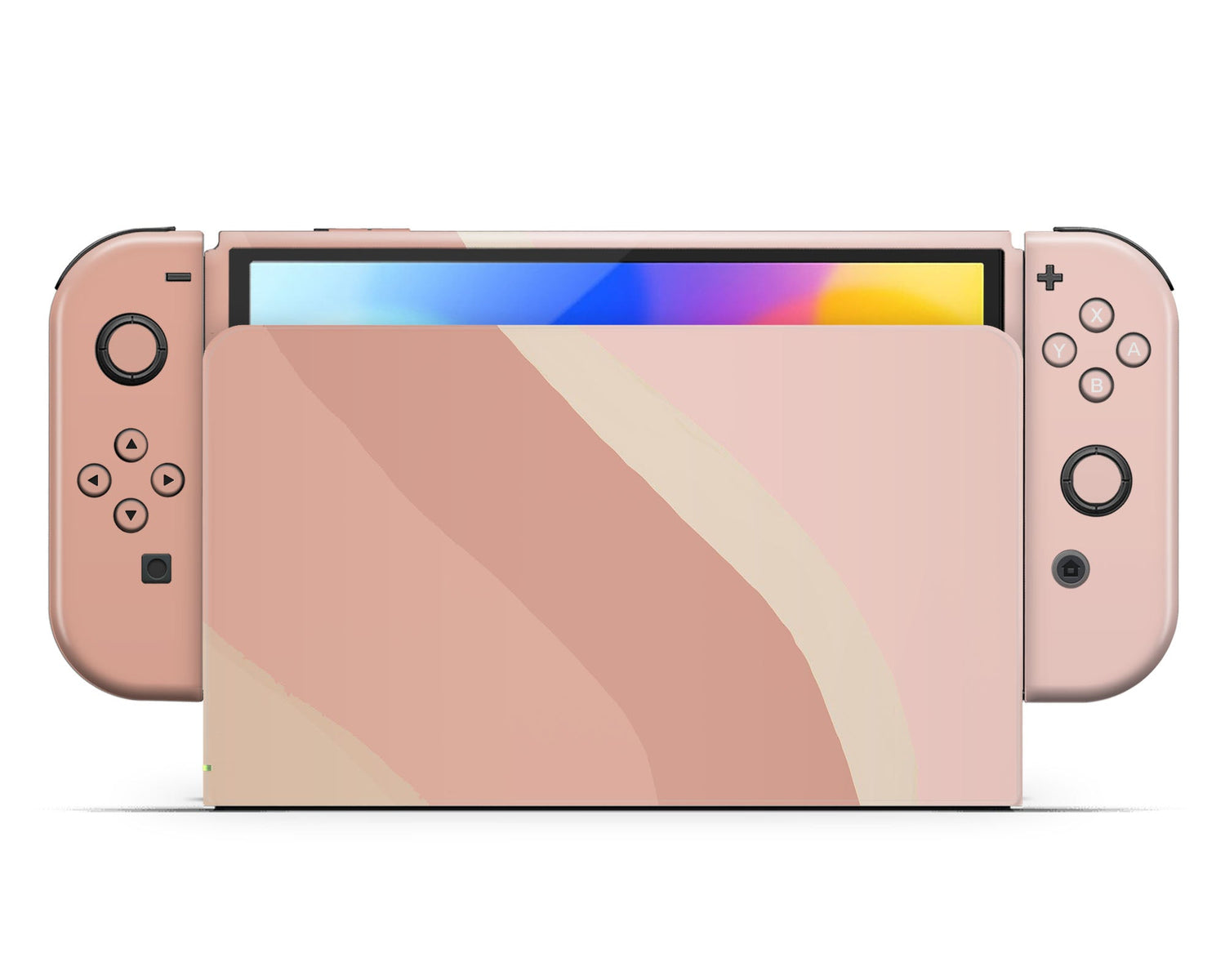 Lux Skins Nintendo Switch OLED Rose Wave Hearts logo Skins - Art  Skin