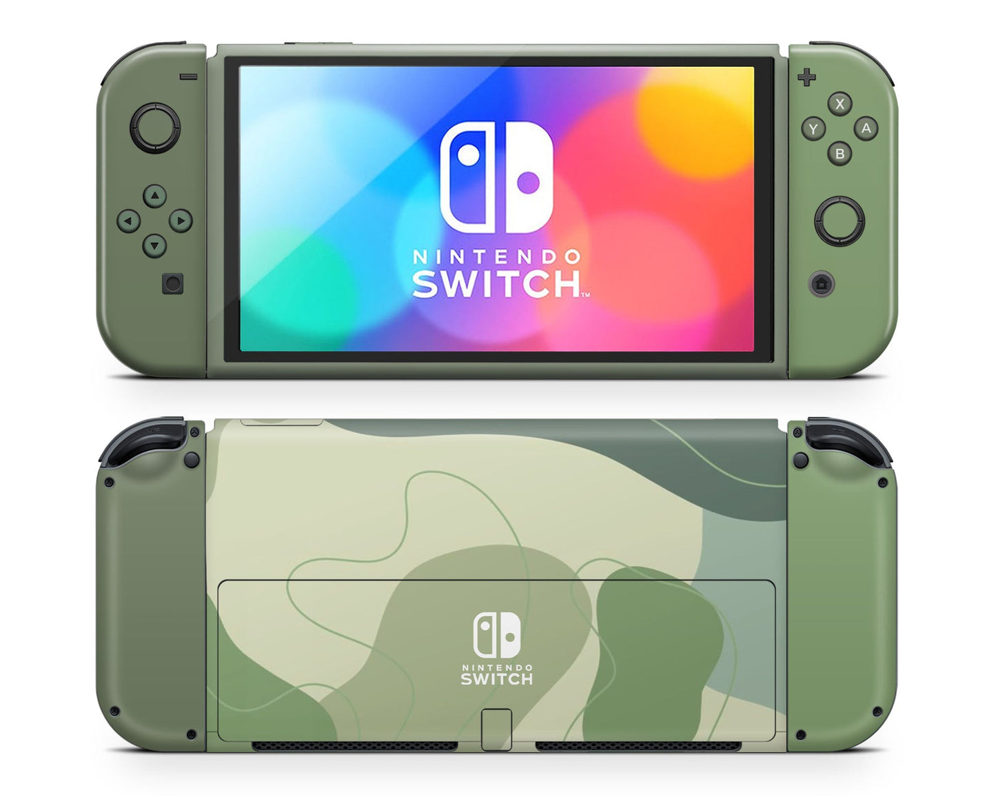 Lux Skins Nintendo Switch OLED Sage Enchanted Forest Classic no logo Skins - Pattern Abstract Skin