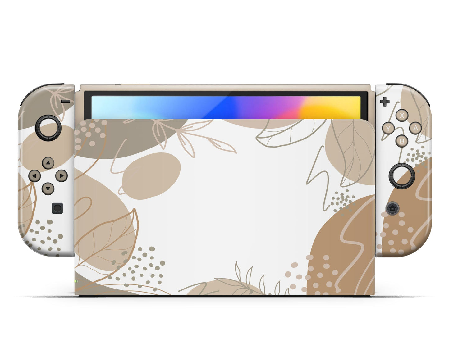 Lux Skins Nintendo Switch OLED Natural Abstract Hearts logo Skins - Pattern Abstract Skin