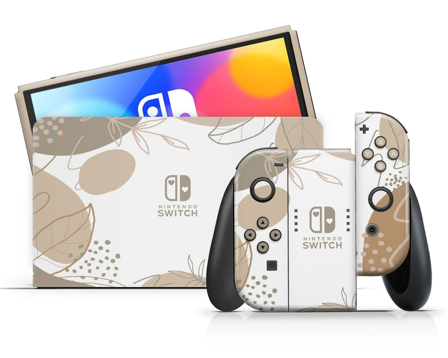 Lux Skins Nintendo Switch OLED Natural Abstract Nintendo logo Skins - Pattern Abstract Skin