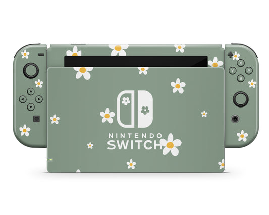 Forest Daisy Nintendo Switch Skin