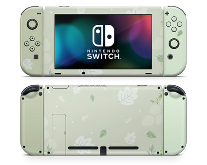 Matcha Leaves Nintendo Switch Skin