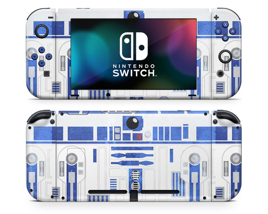 Lux Skins Nintendo Switch Star Wars R2D2 Full Set +Tempered Glass Skins - Pop culture Star Wars Skin