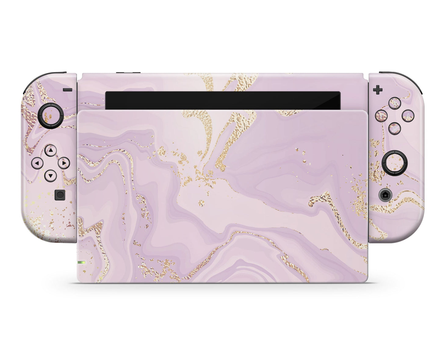Lux Skins Nintendo Switch Ethereal Lavender Marble Joycons Only Skins - Pattern Marble Skin