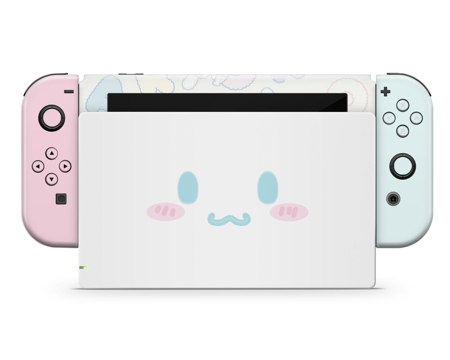 Lux Skins Nintendo Switch Cinnamoroll Cute White Puppy Face Joycons Only Skins - Anime Cinnamoroll Skin
