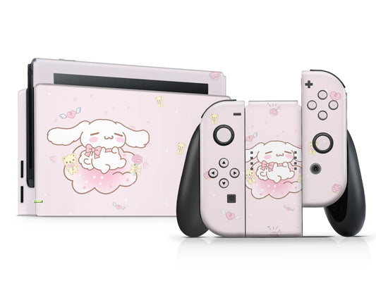 Lux Skins Nintendo Switch Cinnamoroll Cloud Pink Full Set Skins - Anime Cinnamoroll Skin