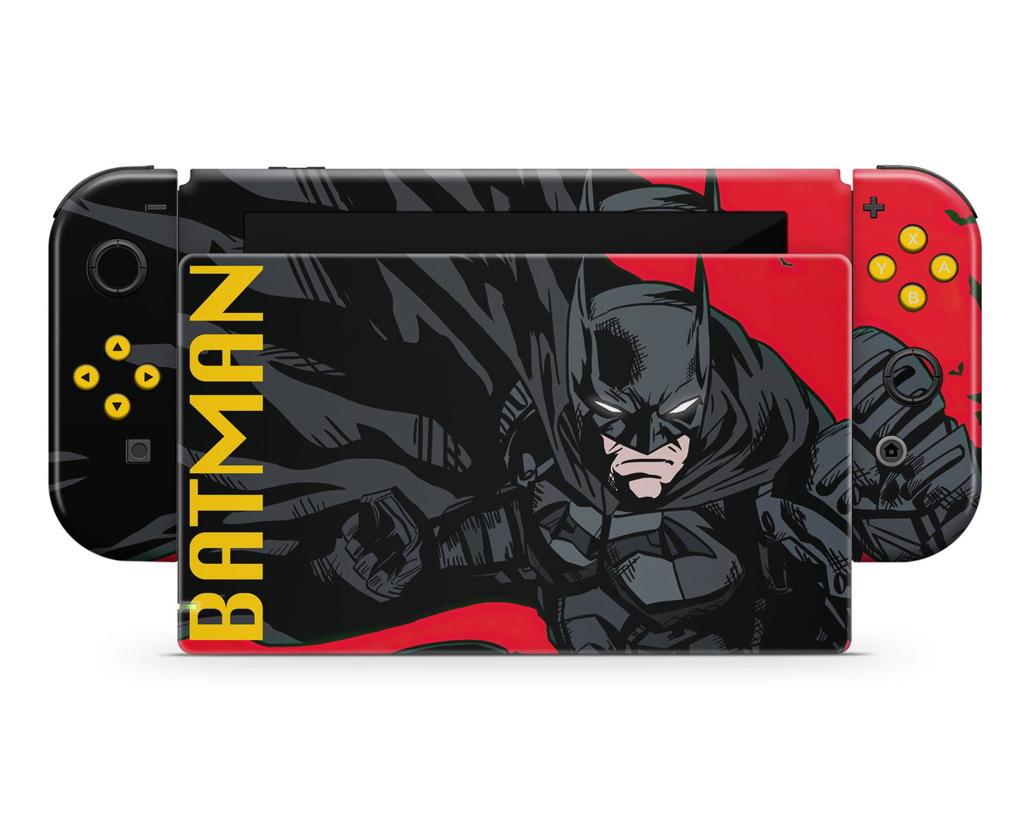 Lux Skins Nintendo Switch Batman Comics Joycons Only Skins - Pop culture Batman Skin