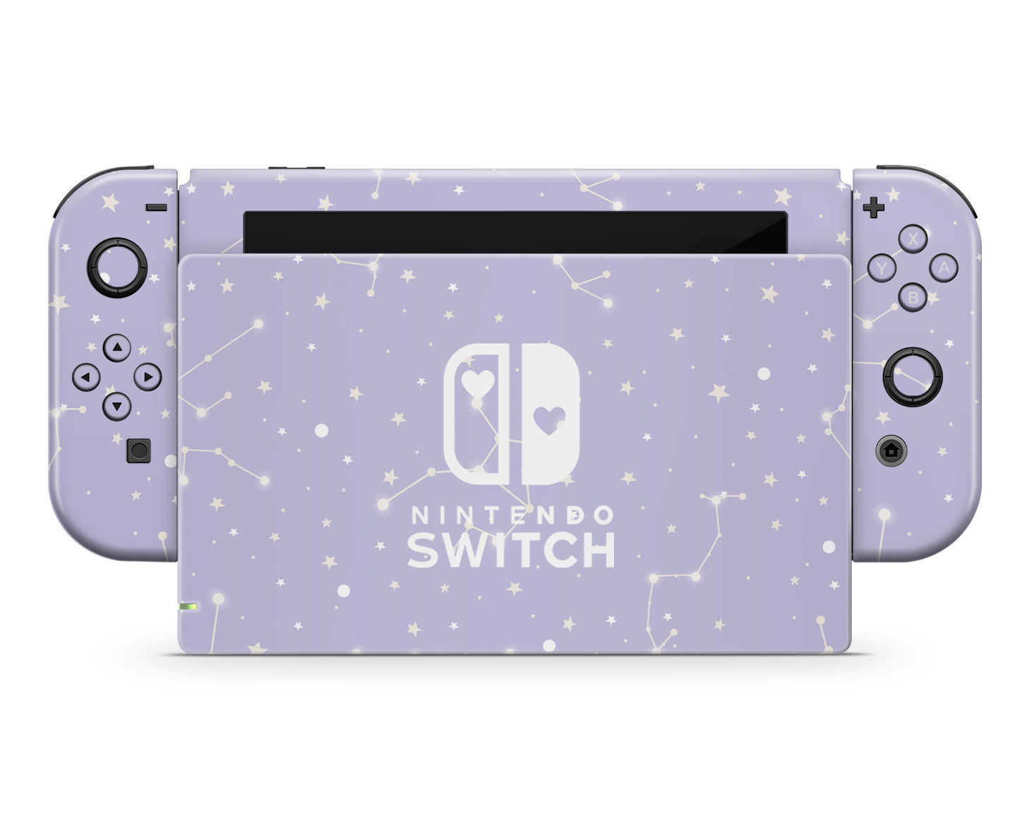 Constellation Stargazing Purple Nintendo Switch Skin