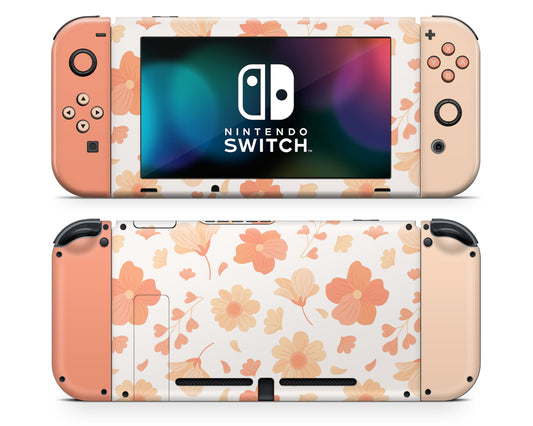 Orange Spring Season Nintendo Switch Skin