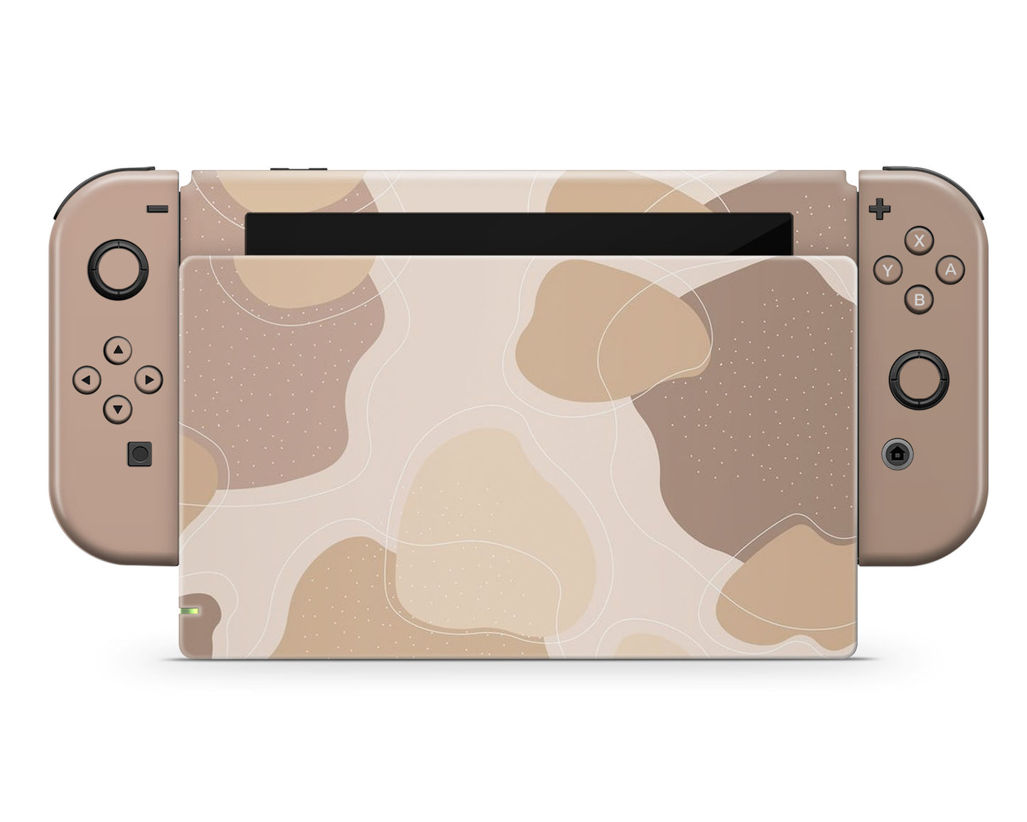 Natural Brown Abstract Nintendo Switch Skin