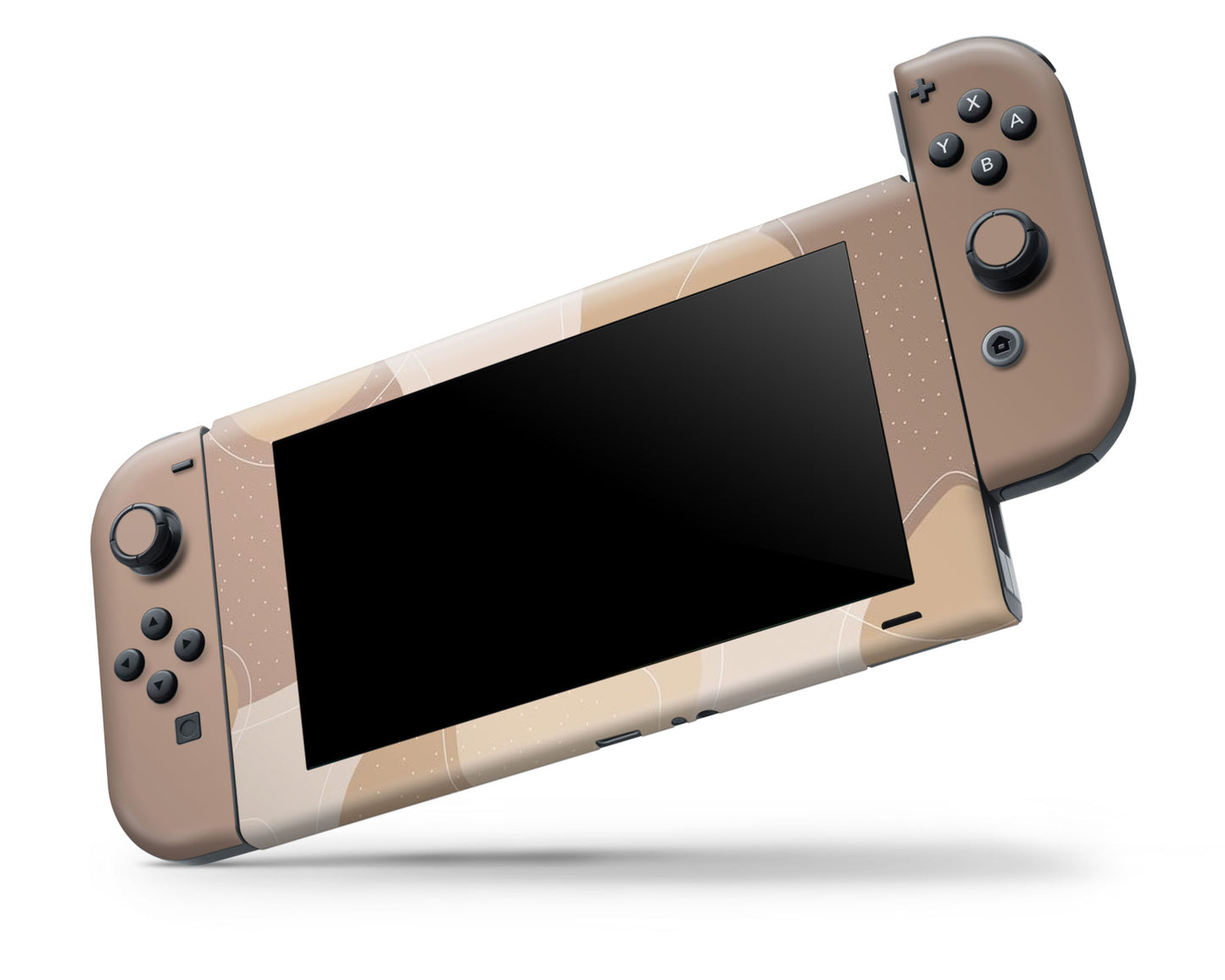 Natural Brown Abstract Nintendo Switch Skin