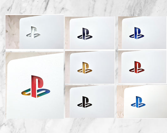 Chrome PS5 Logo Underlay Set PlayStation Decals
