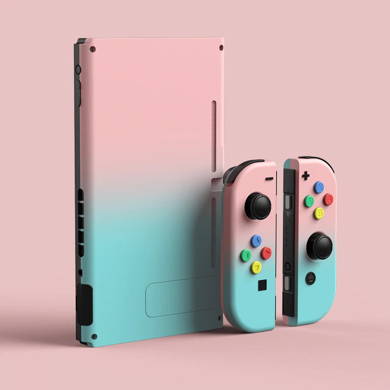 Peach Blue Gradient Nintendo Switch Replacement Shell