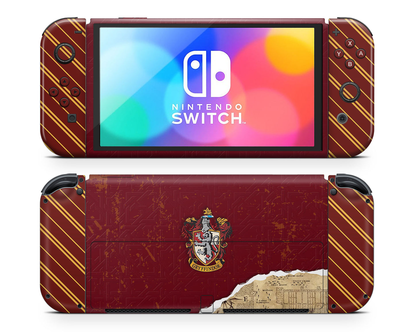Harry Potter Gryffindor Nintendo Switch OLED Skin