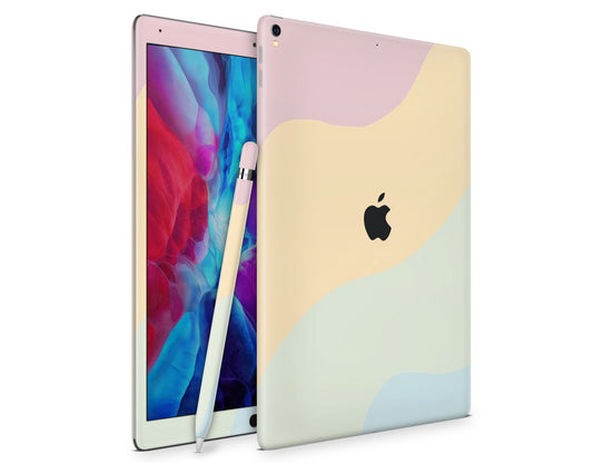Lux Skins iPad Retro Rainbow Waves iPad Pro 12.9" Gen 5 Skins - Solid Colours Colour Blocking Skin