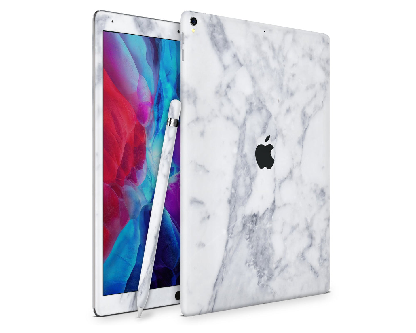 Lux Skins iPad White Marble iPad Pro 12.9" Gen 5 Skins - Pattern  Skin