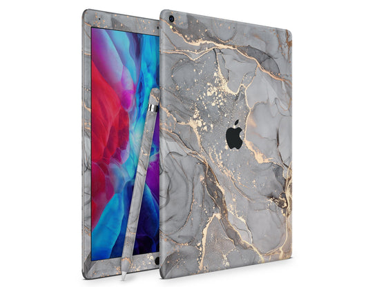 Lux Skins iPad Ethereal Grey Marble iPad Pro 12.9" Gen 5 Skins - Pattern Marble Skin
