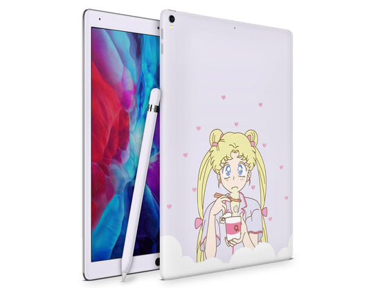 Lux Skins iPad Sailor Moon Ramen Pastel Purple iPad Pro 12.9" Gen 5 Skins - Pop culture Sailor Moon Skin