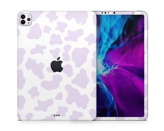 Lux Skins iPad Purple Cow Print iPad Pro 12.9" Gen 5 Skins - Art Animals Skin