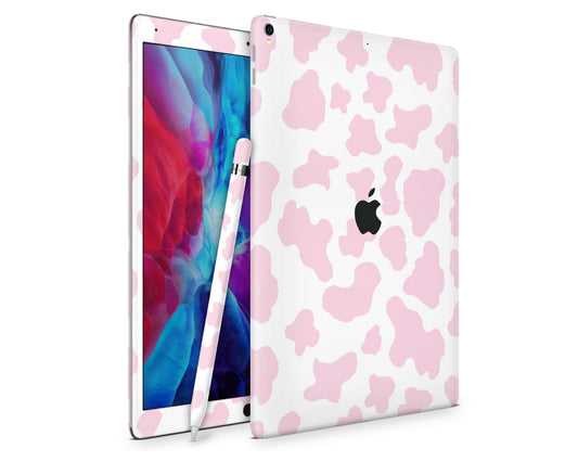 Lux Skins iPad Strawberry Milk Cow Print iPad Pro 12.9" Gen 5 Skins - Art Animals Skin