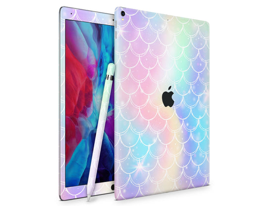 Lux Skins iPad Iridescent Pastel Mermaid iPad Pro 12.9" Gen 5 Skins - Pattern Abstract Skin