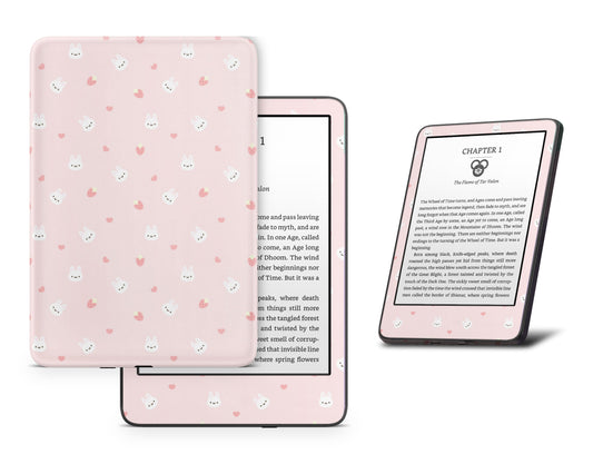 Lux Skins Kindle Cute Bunny Rabbit Strawberry Kindle Gen 10 Skins - Art Animals Skin