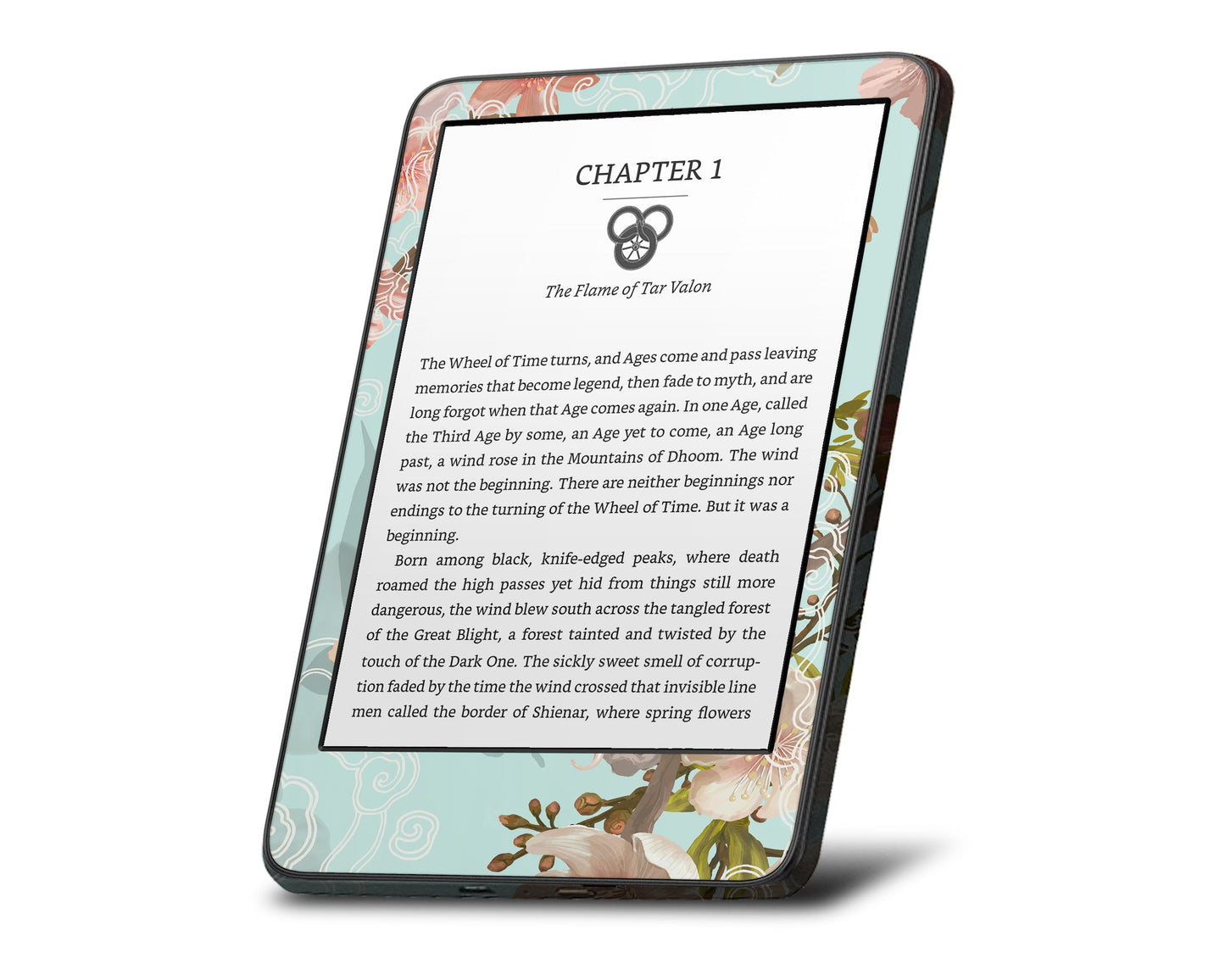 Lux Skins Kindle Yin Yang Koi Rose Light Kindle Gen 10 Skins - Art Artwork Skin