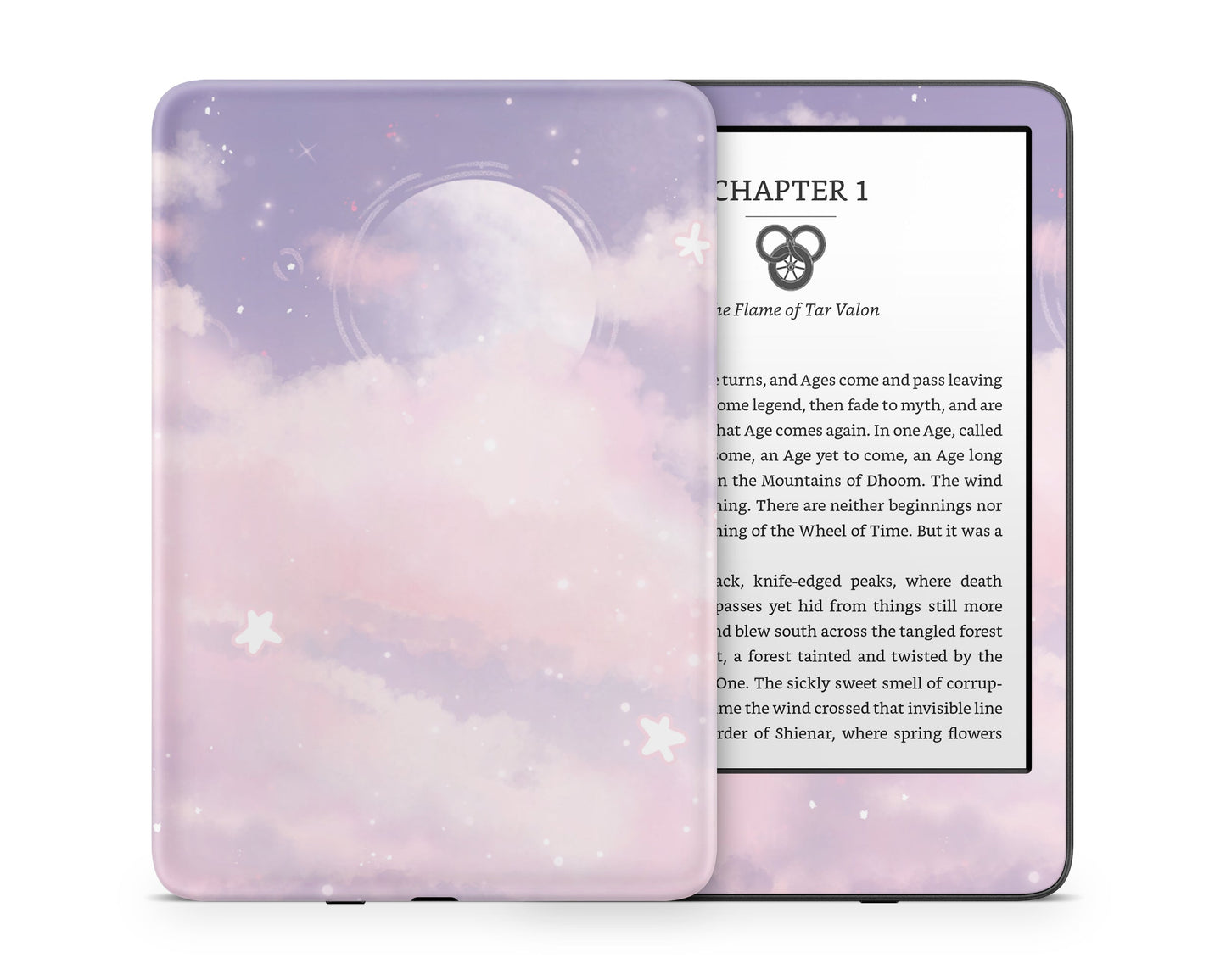 Lux Skins Kindle Purple Clouds Kindle Gen 11 Skins - Art Clouds Skin