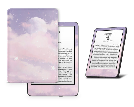 Lux Skins Kindle Purple Clouds Kindle Gen 10 Skins - Art Clouds Skin