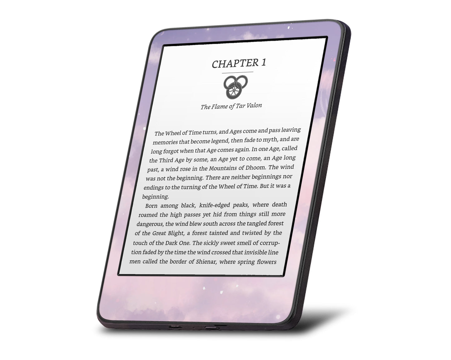Lux Skins Kindle Purple Clouds Kindle Gen 8 Skins - Art Clouds Skin
