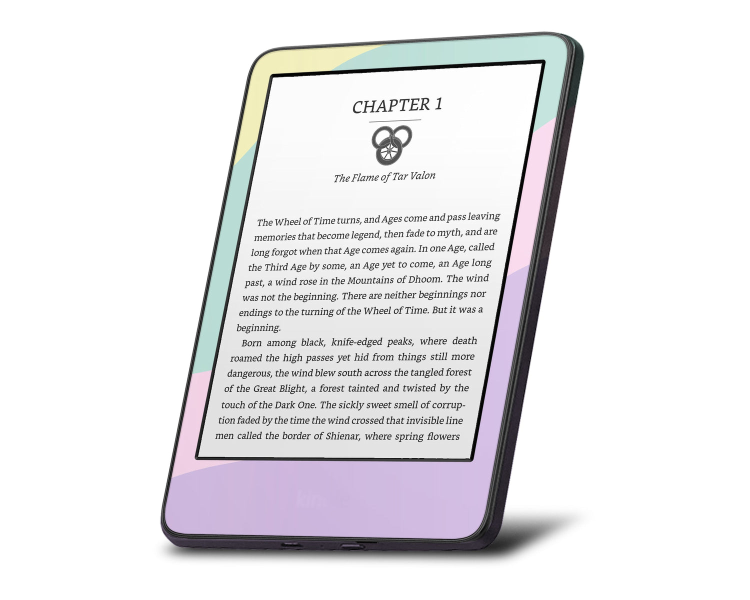 Lux Skins Kindle Retro 80s Abstract Color Blocking Kindle Gen 10 Skins - Solid Colours Colour Blocking Skin