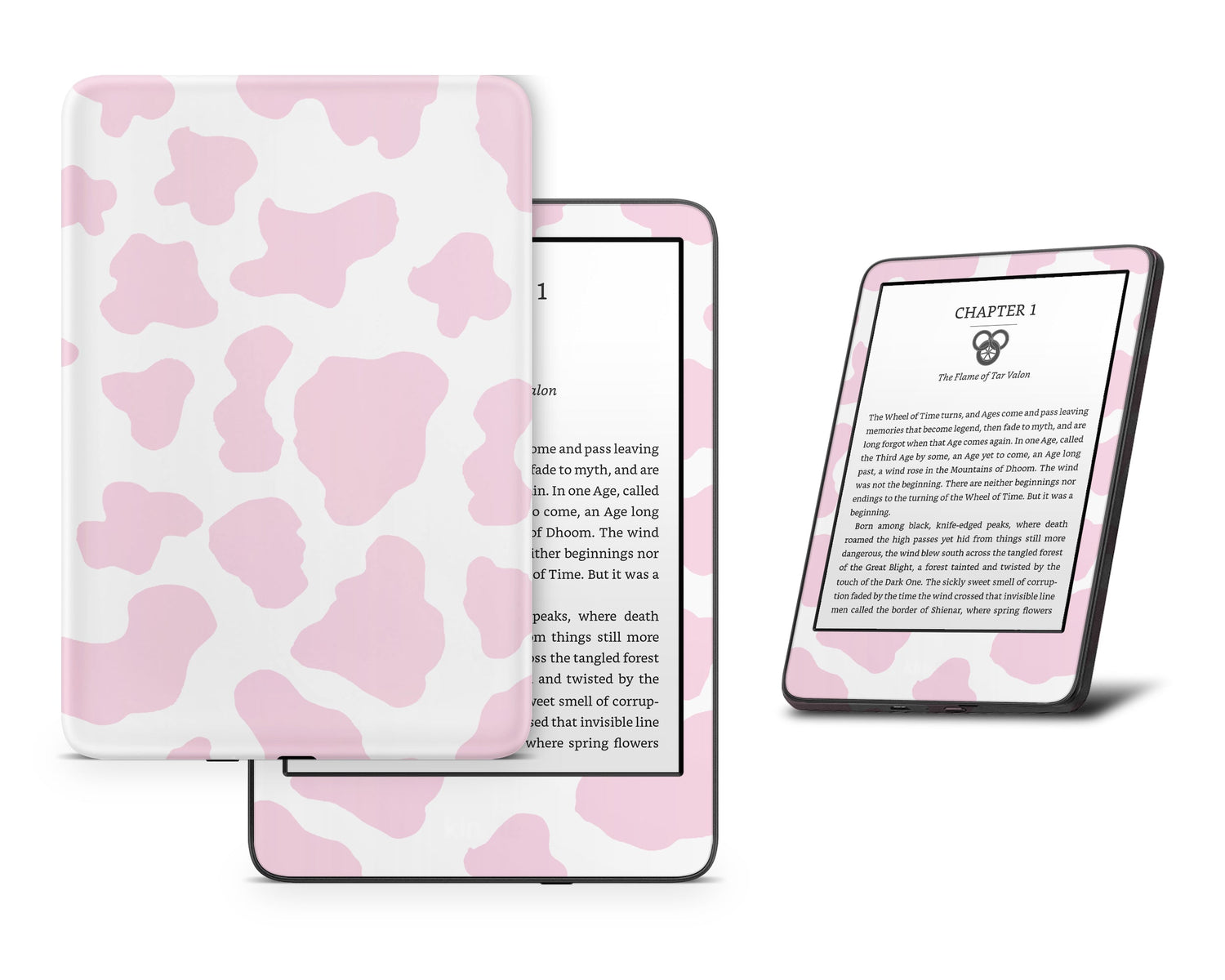 Lux Skins Kindle Strawberry Milk Cow Print Kindle Gen 8 Skins - Art Animals Skin