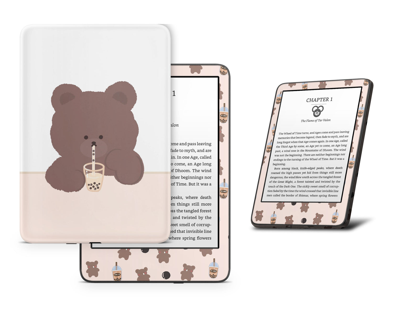 Lux Skins Kindle Boba Bear Kindle Gen 10 Skins - Art Animals Skin