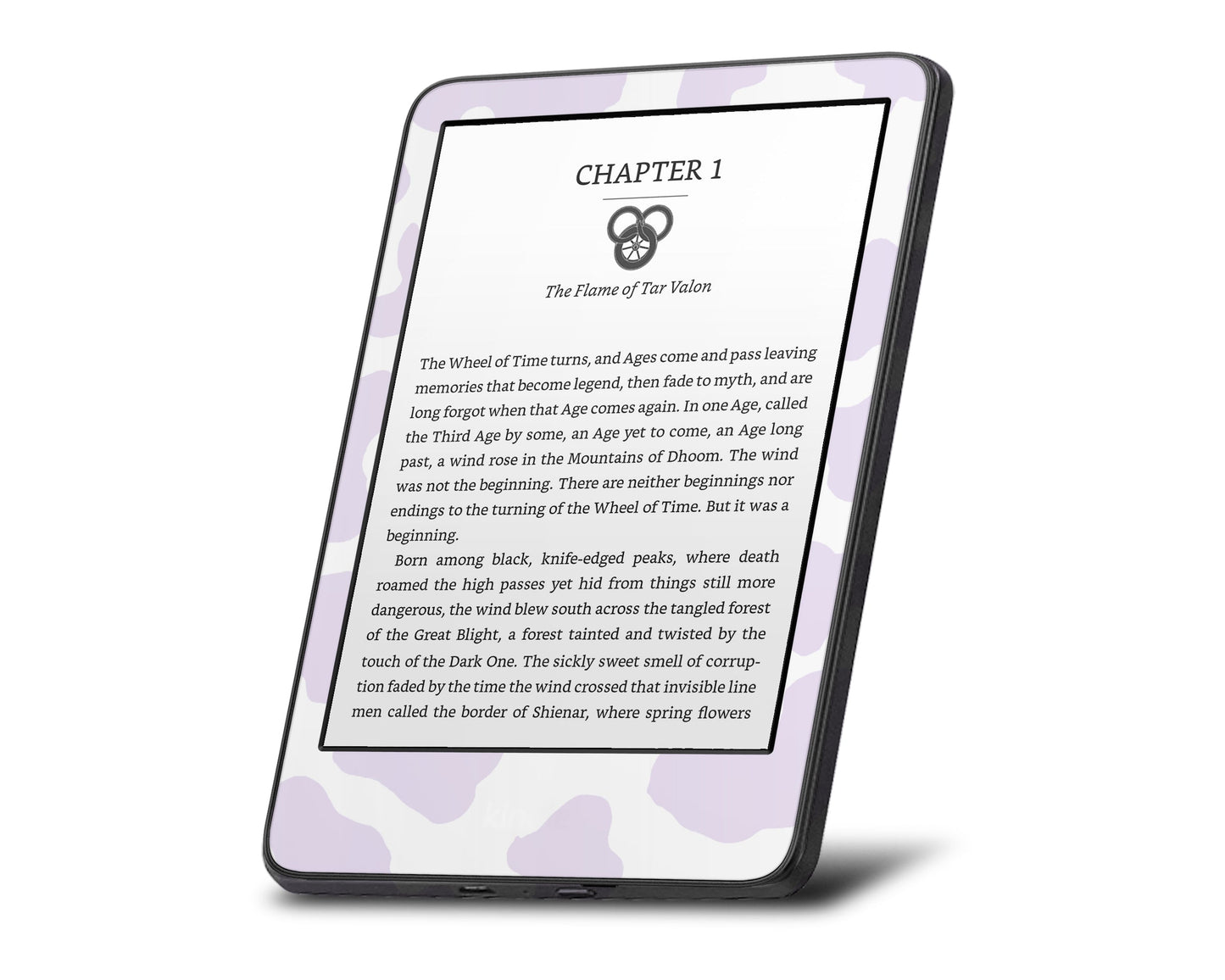 Lux Skins Kindle Purple Cow Print Kindle Gen 10 Skins - Art Animals Skin