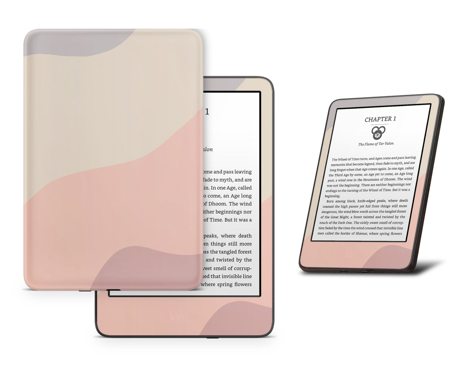 Lux Skins Kindle Ceramic Rose Abstract Kindle Gen 10 Skins - Solid Colours Abstract Skin