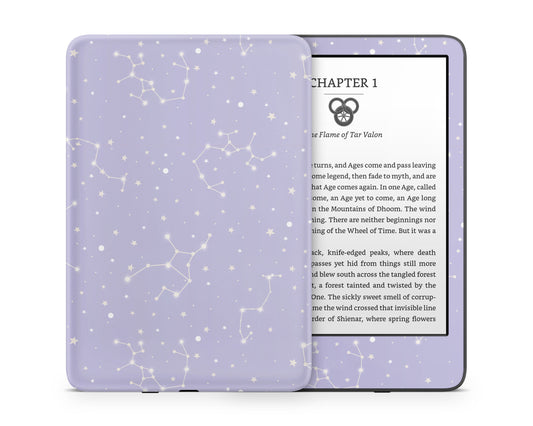 Lux Skins Kindle Constellation Stargazing Purple Kindle Gen 11 Skins - Pattern Galaxy Skin
